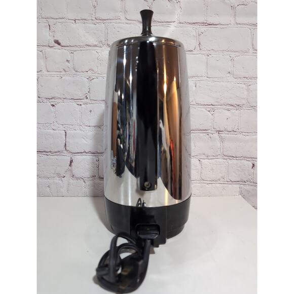 Vtg Presto 12 Cup Stainless Steel Electric Coffee Percolator Model 0281105 Retro - Picture 5 of 14